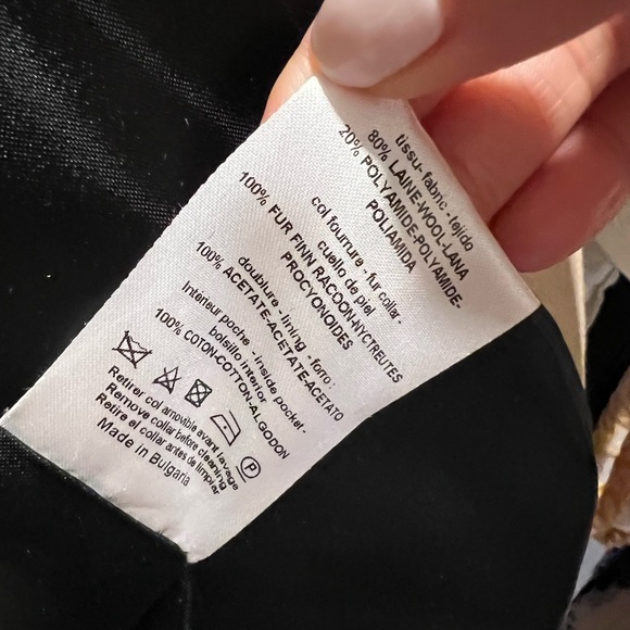 Sandro wool coat (real fur trim on the hood) - Picture 6 of 6